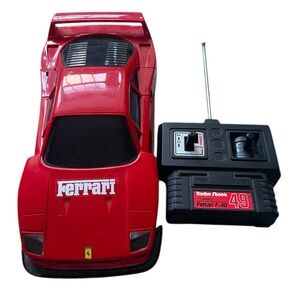 Vintage Radio Shack RC Radio Controlled Ferrari F40 Turbo Tested & Works